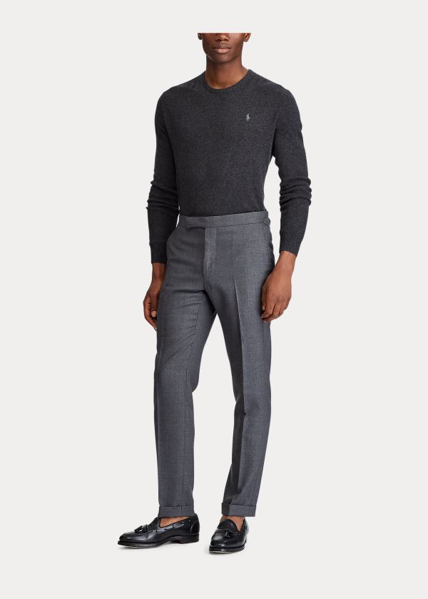 Men's Polo Ralph Lauren Polo Traveler Wool Trousers | 720485SUV